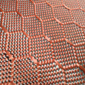 tela jacquard de aramid de carbono hexagonal de color hexagon